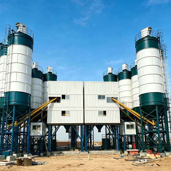 hzs300-commercial-concrete-batching-plant